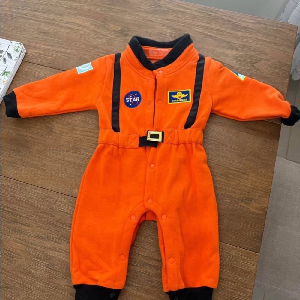 Orange Baby Astronaut Costume